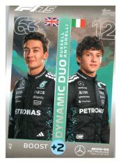 2025 Topps Turbo Attax F1 Mercedes AMG  42	George Russell / Kimi Antonelli