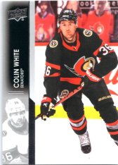 hokejová karta 2021-22 UD Series One 132 Colin White - Ottawa Senators