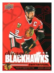2025-26 Upper Deck Centennial Chicago Blackhawks 91 Martin Lapointe