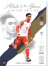 Fotbalová kartička 2023-24 Topps Match Attax UEFA Club Competitions Artists of the game AG2 Jamal Musiala FC Bayern Munchen