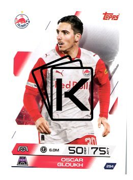fotbalová kartička 2025-26 Topps Match Attax UCC 294 Oscar Gloukh (FC Salzburg)