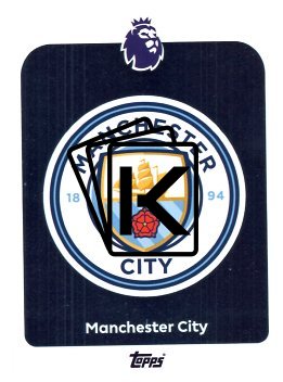 fotbalová kartička 2025-26 Topps  Premier League 181Manchester City Logo