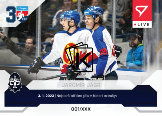 Hokejová kartička SportZoo 2022-23 Live L-061 Jaromír Jágr HC Rytíři Kladno /301