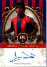 2023-24 Topps FC Barcelona team set Vintage Barca VB-MA Miguel Angel Nadal Auto
