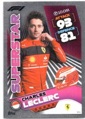 2022 Topps Formule 1Turbo Attax F1 Superstars 304 Charles Leclerc (Ferrari)