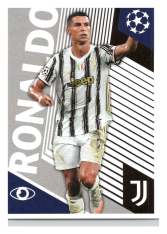 2020-21 Topps Champions League samolepka JUV2 Cristiano Ronaldo Juventus