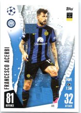 Fotbalová kartička 2023-24 Topps Match Attax UEFA Club Competitions 335 Francesco Acerbi FC Inter Milan