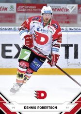 hokejová kartička 2021-22 SportZoo Tipsport Extraliga 97 Dennis Robertson  HC Dynamo Pardubice