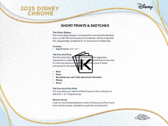 2025 Topps Chrome Disney Hobby Box