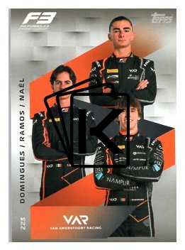 2025 Topps Turbo Attax F1 Van Amersfoort Racing F3 Teams HP 223
