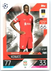 Fotbalová kartička 2022-23 Topps Match Attax UCL 33 Ibrahima Konate - Liverpool