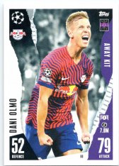 2023-24 Topps Match Attax EXTRA UEFA Club Competition Away Kit 88 Dani Olmo (RB Leipzig)