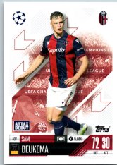 fotbalová kartička 2024-25 Topps Match Attax UEFA Club Competitions 337 Sam Beukema (Bologna FC 1909)  -  Attax Debut