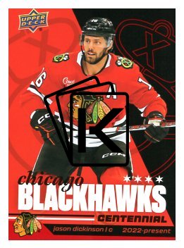 2025-26 Upper Deck Centennial Chicago Blackhawks 71 Jason Dickinson