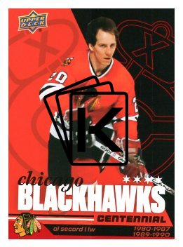 2025-26 Upper Deck Centennial Chicago Blackhawks 17 Al Secord