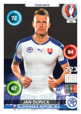 Panini Adrenalyn XL EURO 2016 Team Mate 355 Jan Ďurica Slovensko
