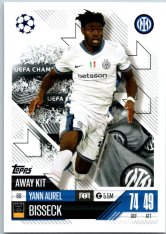 Fotbalová kartička 2024-25 Topps Match Attax EXTRA UEFA Club Competitions Away Kit 69.  Yann Aurel Bisseck (FC Internazionale Milano)
