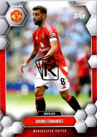 fotbalová kartička 2024-25 Topps Manchester United Fan Set 14 Bruno Fernandes