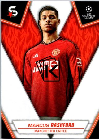 Fotbalová kartička 2023-24 Topps Superstars UEFA Club Competitions 98 Marcus Rashford (Manchester United)