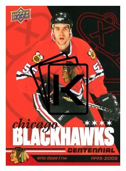 2025-26 Upper Deck Centennial Chicago Blackhawks 60 Eric Daze