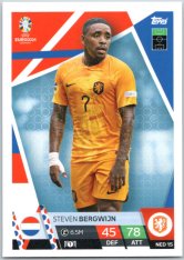 fotbalová karta Topps Match Attax EURO 2024 NED15 Steven Bergwijn (Netherlands)