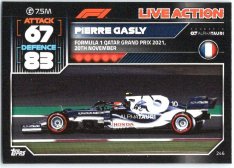2022 Topps Formule 1Turbo Attax F1 Live Action 2021 246 Pierre Gasly (Scuderia AlphaTauri)