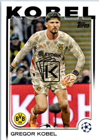 fotbalová kartička 2024-25 Topps UEFA Club Competitions Flagship 168 Gregor Kobel Borussia Dortmund