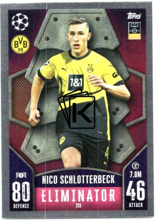 Fotbalová kartička 2023-24 Topps Match Attax UEFA Club Competitions 213 Nico Schlotterbeck  Borussia Dortmund