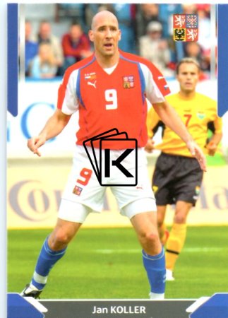 fotbalová kartička 2022 Pro Arena Repre v srdcích Blue Series 18 Jan Koller