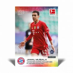 Fotbalová kartička Topps Now Bundesliga 171 Jamal Musiala  FC Bayern Munchen