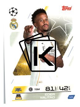 fotbalová kartička 2025-26 Topps Match Attax UCC 121 Éder Militão (Real Madrid CF)