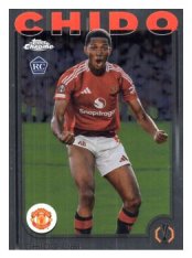 fotbalová kartička 2024-25 Topps Chrome UCC 14 Chido Obi, Manchester United RC
