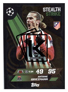 fotbalová kartička 2025-26 Topps Match Attax UCC 450 Antoine Griezmann (Atlético de Madrid)