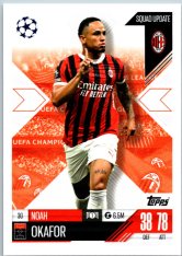 Fotbalová kartička 2024-25 Topps Match Attax EXTRA UEFA Club Competitions Squad Update 30.  Noah Dkafor (AC Milan)