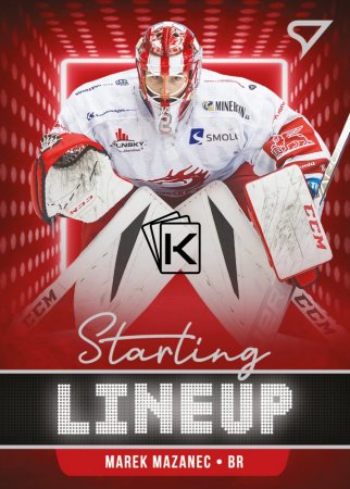 hokejová kartička 2021-22 SportZoo Tipsport Extraliga Serie 2 Starting Line Up SLU-01 Marek Mazanec HC Oceláři Třinec