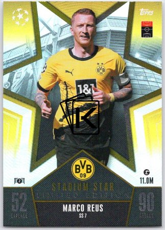 Fotbalová kartička 2023-24 Topps Match Attax UEFA Club Competitions Stadium Star Limited Edition SS7 Marco Reus Borussia Dortmund