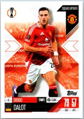 Fotbalová kartička 2024-25 Topps Match Attax EXTRA UEFA Club Competitions Squad Update 6.  Diogo Dalot (Manchester United)