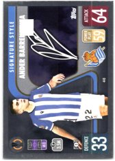 fotbalová kartička 2021-22 Topps Match Attax UEFA Champions League Signature Style 448 Ander Barrenetxea Real Sociedad