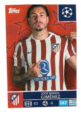 2025-26 Topps Champions League Atlético Madrid 115 José María Giménez