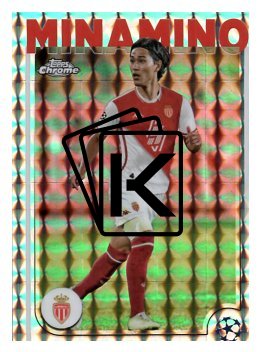 fotbalová kartička 2024-25 Topps Chrome parallel 57 - Takumi Minamino