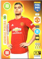 fotbalová karta Panini Adrenalyn XL FIFA 365 2021 Team Mate 143 Andreas Pereira Manchester United