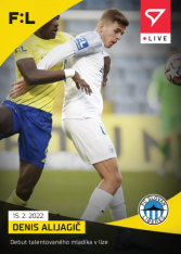 fotbalová kartička SportZoo 2021-22 Live L-094 Denis Alijagič  FC Slovan Liberec /48 RC