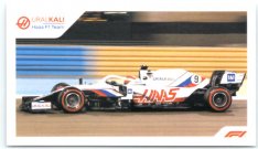 samolepka 2021 Topps Formule 1 Widescreen 198 Nikita Mazepin Haas RC