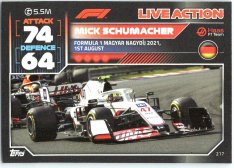 2022 Topps Formule 1Turbo Attax F1 Live Action 2021 217 Mick Schumacher (Haas)