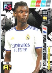 fotbalová kartička Panini Adrenalyn XL FIFA 365 2022 RS 38 Eduardo Camavinga Real Madrid CF