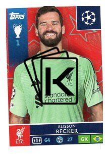 2025-26 Topps Champions League  Liverpool FC 254 Alisson Becker