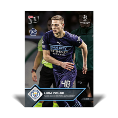 Fotbalová kartička Topps Now 2021-22 UCL 107 Liam Delap Manchester City