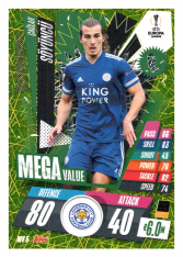 fotbalová kartička 2020-21 Topps Match Attax Champions League Extra Mega Value MV5 Caglar Söyüncü Leicester City