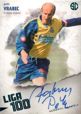 podepsaná karta 2025 Supr Cards Liga 100 VR-PEB FK Chmel Blšany Turquoise /5