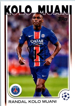 fotbalová kartička 2024-25 Topps UEFA Club Competitions Flagship 156 Randal Kolo Muani PSG